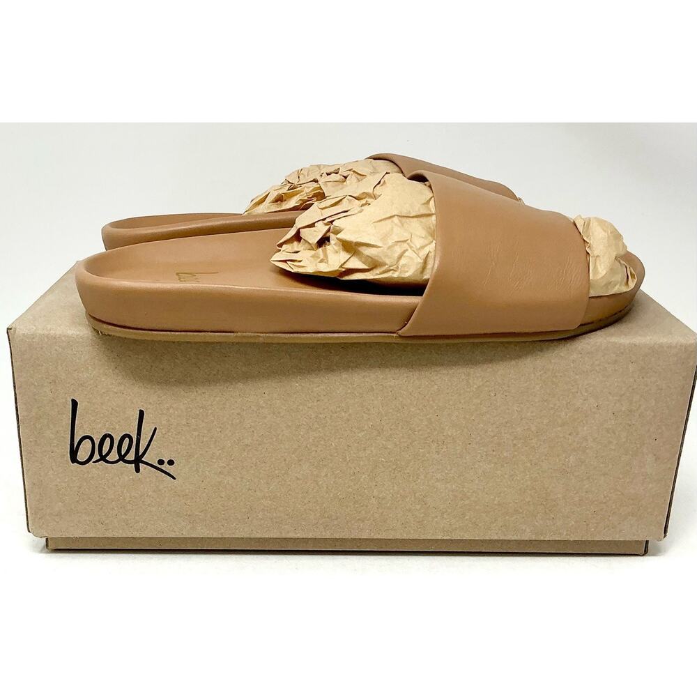 Beek Gallito Leather Sandals Honey Brown Women Comfort Sandals NIB - Picture 12 of 13
